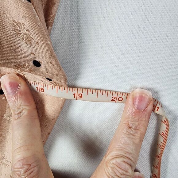 Sezane Women's Midi Dress Tie Waist Long Sleeve Cuffed Silk Polka Size 40 - Picture 5 of 6